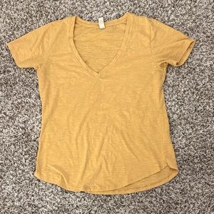 Altar'd State Golden V-Neck Tee